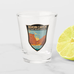 Bighorn Canyon National Recreation Area Vintage Shot Glass