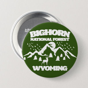 Bighorn National Forest Wyoming 7.5 Cm Round Badge