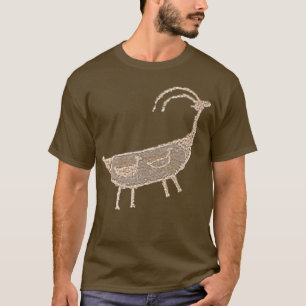 Bighorn petroglyph Rock Art pocket-style emblem  T-Shirt