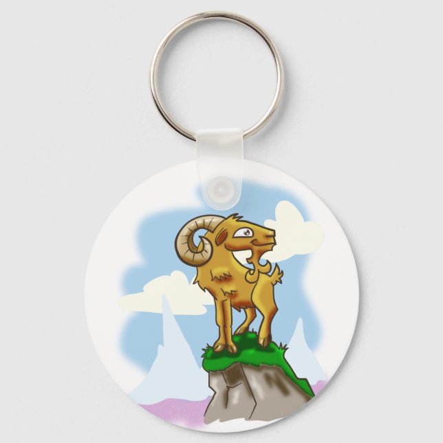 Bighorn Ram Key Ring (Front)