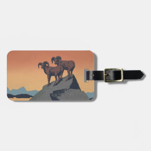 Bighorn Sheep American West Wildlife Luggage Tag