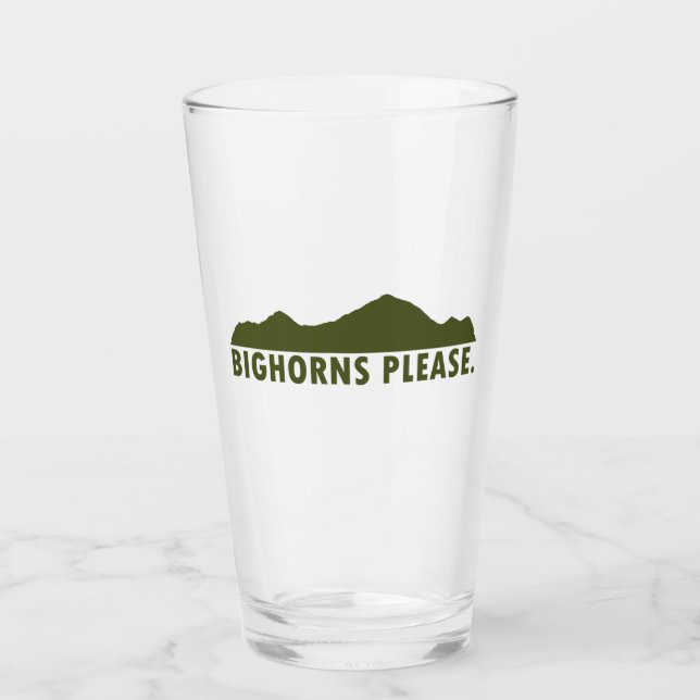 Bighorns Please Glass (Front)