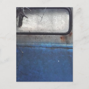Bight Blue and white vintage truck Postcard