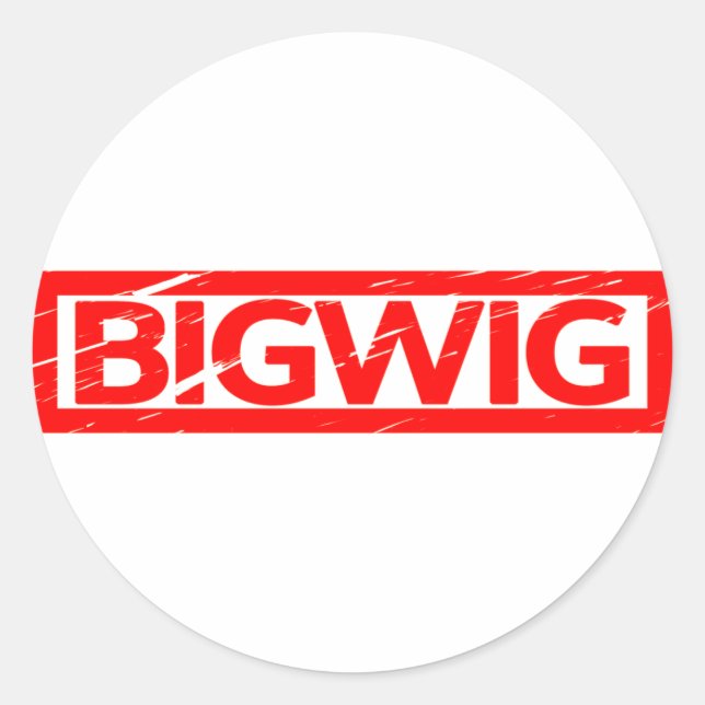 Bigwig Stamp Classic Round Sticker (Front)