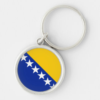 BiH Flag Coaster Key Ring