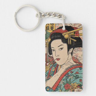 Bijinga Avant-garde Edo emaki Key Ring