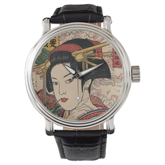 Bijinga Avant-garde Edo emaki Watch (Front)