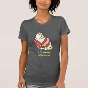 Bijorn The Chubby Unicorn I Love Bacon T-Shirt