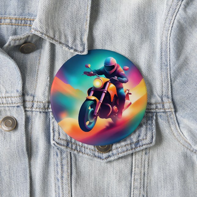 bike 10 cm round badge (In Situ)