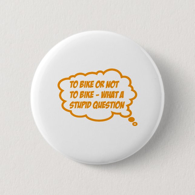 bike 6 cm round badge (Front)