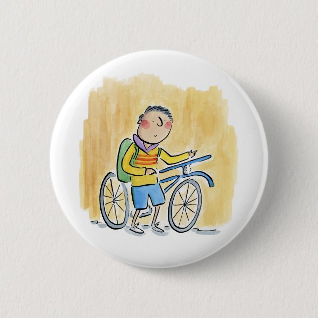 Bike 6 Cm Round Badge (Front)