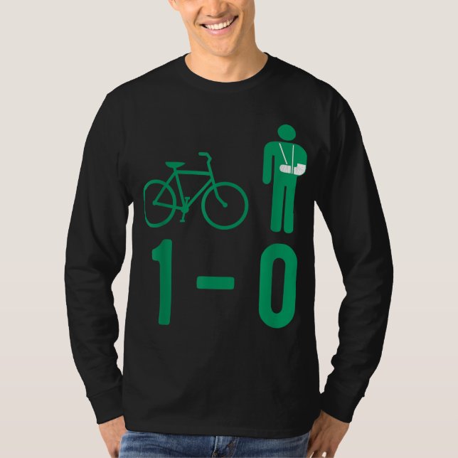 Bike Accident Broken Bone 1-0 Plaster Fracture Gif T-Shirt (Front)