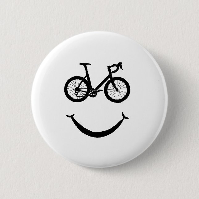 Bike Art Riding Bicycle Clipart Biking Clip Art 6 Cm Round Badge (Front)