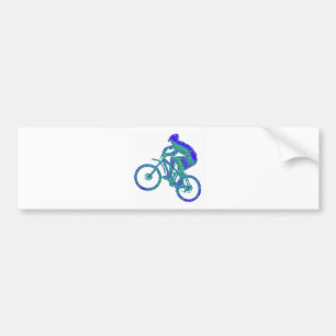 Bike Azul Azur Bumper Sticker