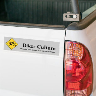 bike , bicycle biking / cycling bumper sticker