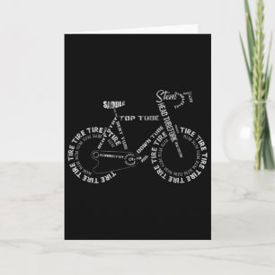Bike Bicycle Parts Biking Cycling Bike Rider Cycli Card