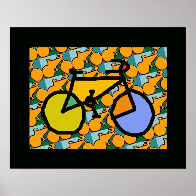 bike bikes pop art decor (Front)