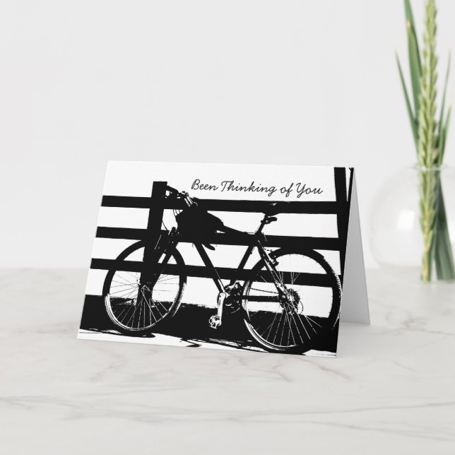 Bike/Black&White Thinking-of-You Card (Front)
