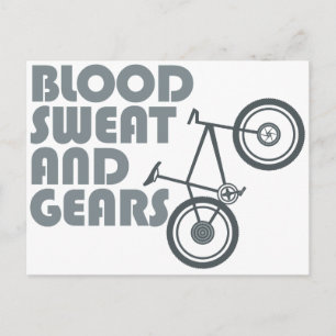 Bike - Blood, sweat and gears Postcard