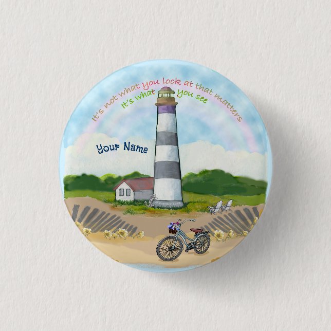 Bike Choice Lighthouse 3 Cm Round Badge (Front)