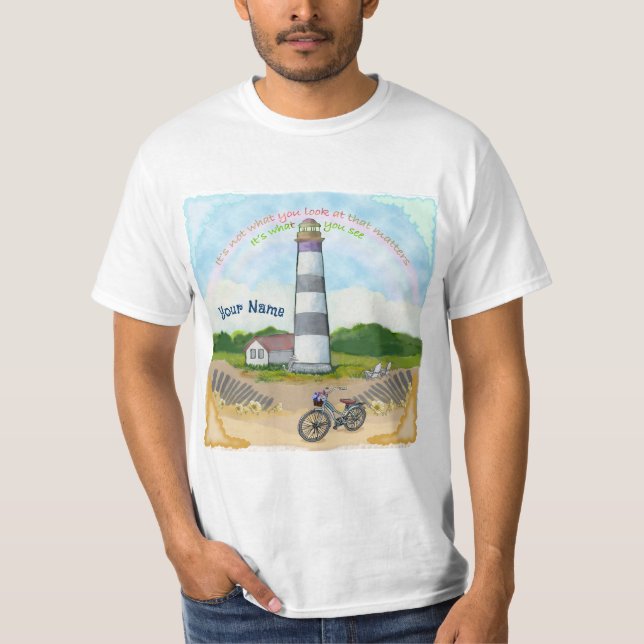 Bike Choice Lighthouse  T-Shirt (Front)