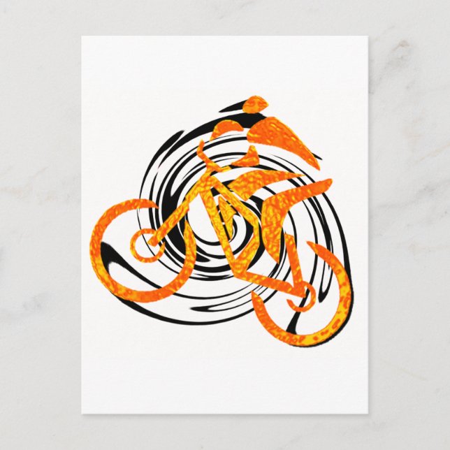 Bike Cool Grid Postcard (Front)