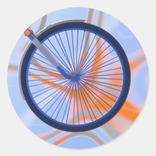Bike Cycle - Bicycle Wheel Classic Round Sticker