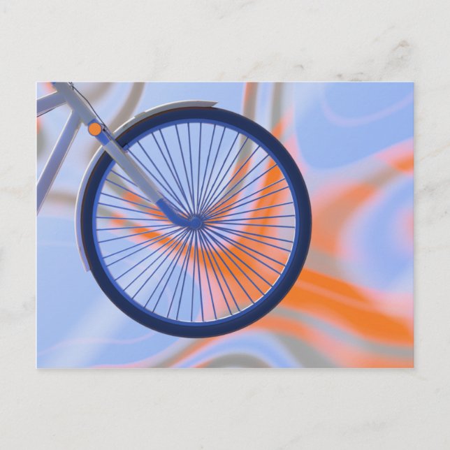 Bike Cycle - Bicycle Wheel Postcard (Front)