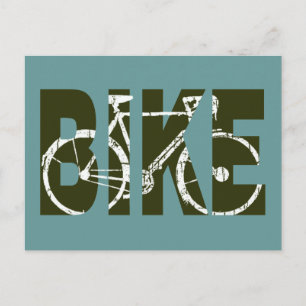 Bike. cycle . cycling postcard