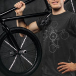 Bike . cycling . biking black T-Shirt<br><div class="desc">Four bikes in a circle design. A cool tshirt for bicycle lovers</div>