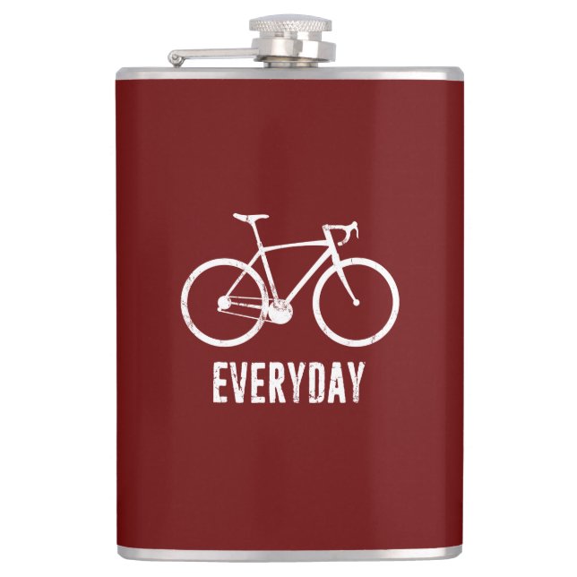 Bike Everyday Hip Flask (Front)