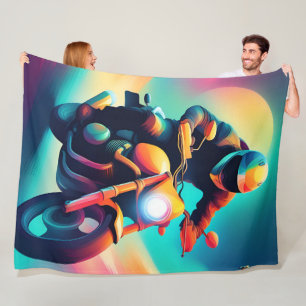 bike fleece blanket