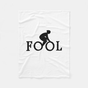 Bike Fool - Cyclist Fan Gift Fleece Blanket