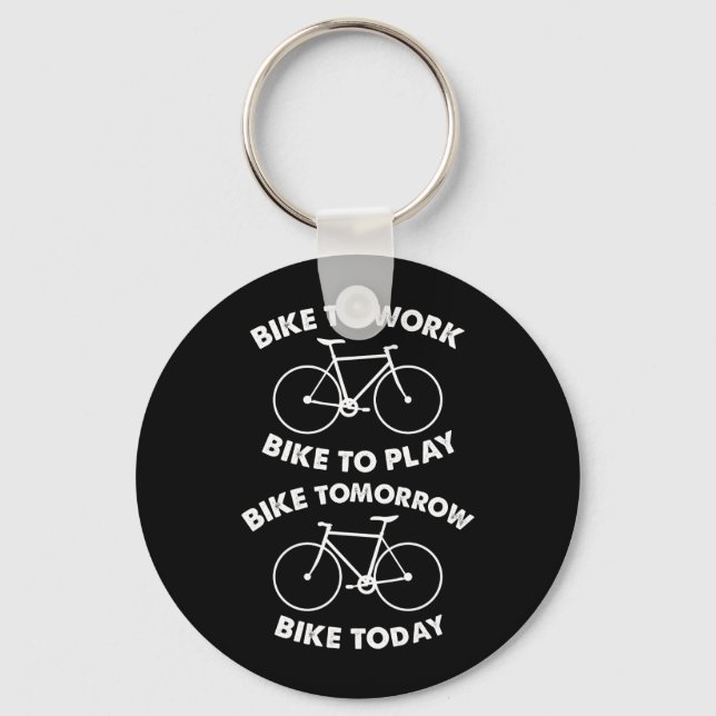 Bike Forever - Cool Cycling Key Ring (Front)