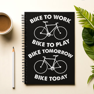 Bike Forever - Cool Cycling Spiral Notebook
