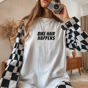 Bike Girl Irony black Tri-Blend Shirt