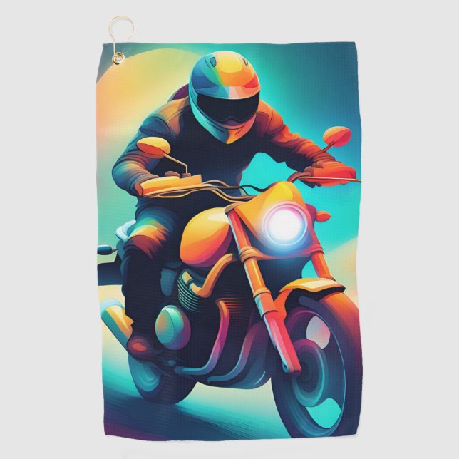 bike golf towel (Front)