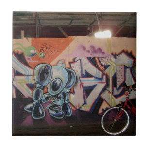 Bike & Graffiti AMS Tile