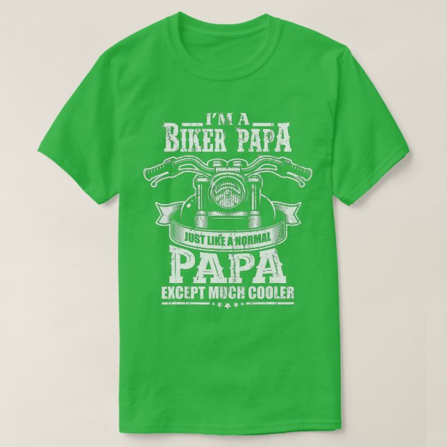 Bike Grandpa Motorcycle Rider Retirement Gift Papa T-Shirt (Design Front)