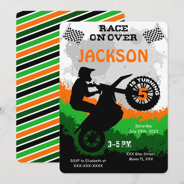 Bike Invitation (Front/Back)