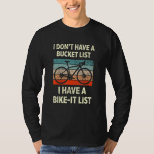 Bike-It List Retro Retirement Biker Cycling T-Shirt