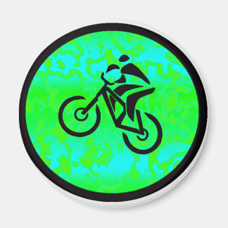 Bike Lime Funky Magnet