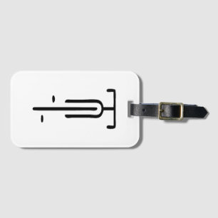 Bike logo minimal Retro, Cycling and Bicycle Lover Luggage Tag