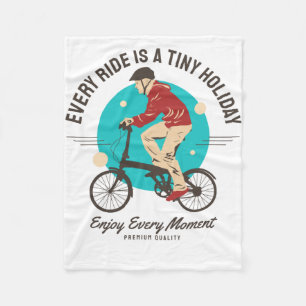 Bike Lover - Enjoy Every Moment Fleece Blanket