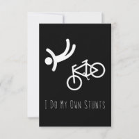 bike lover  - i do my own stunts bmx cycling gift