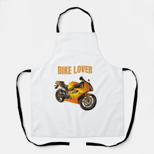 Bike Lover Motorcycle T-Shirt Sport Bike Rider D Apron