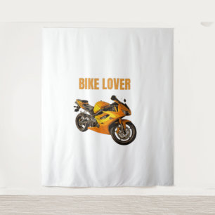 Bike Lover Motorcycle T-Shirt   Sport Bike Rider D Tapestry