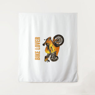 Bike Lover Motorcycle T-Shirt   Sport Bike Rider D Tapestry
