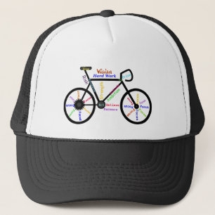 BIKE Motivational Word art Fitness Sport Trucker Hat