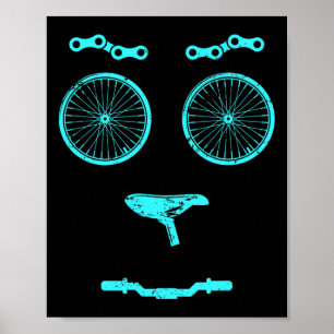 Bike Mountain Biking Cyclist Gift Bicycle  Poster